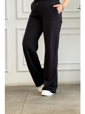 Beli Lastikli Bol Paça Pantolon