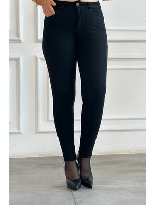 En Boy Likralı Büyük ve Küçük Beden Dar Paça Kot Pantolon