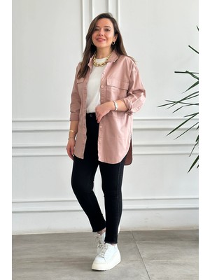 Yanları Pul Detaylı Paçası Püsküllü Likralı Dar Paça Kot Pantolon