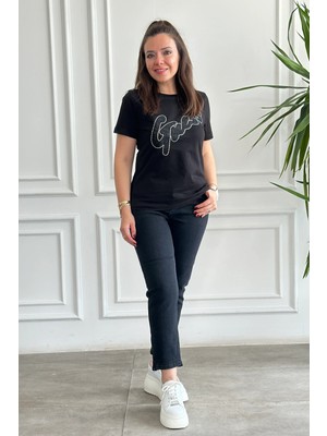 Yüksek Bel Asimetrik Paça Momjean