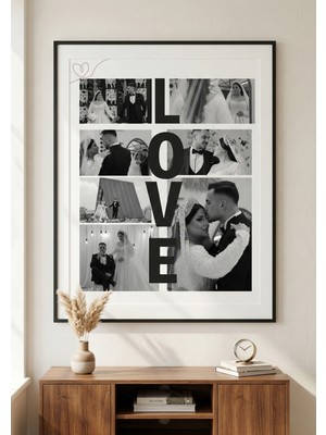 Atelier Baskı Sevgiliye Özel Tasarımlı Hatıra Tablosu - Kişiye Özel Fotoğraflı Poster (A4 Boyut-Çerçevesiz)