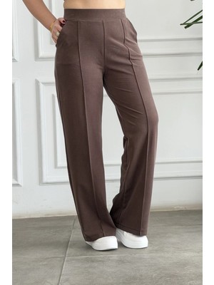 Nervür Dikişli Palazzo Pantolon