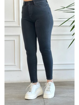 En Boy Likralı Büyük ve Küçük Beden Dar Paça Kot Pantolon