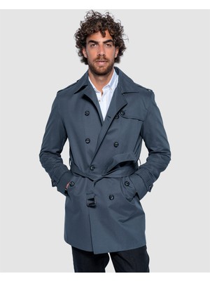 Echol Erkek Standart Fit Mevsimlik Trençkot