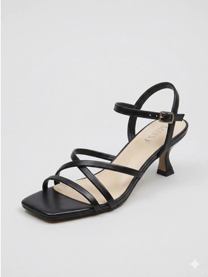 Miss F INT1223Y062 3fx Siyah Kadın Topuklu Ayakkabı