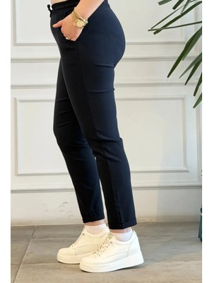 Duble Paça Beli Lastikli Pantolon