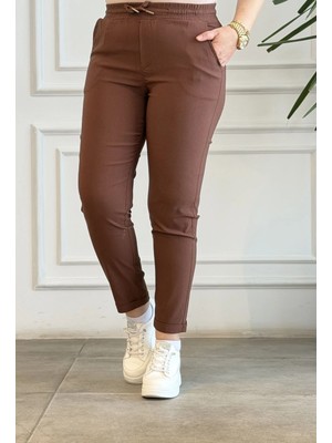 Duble Paça Beli Lastikli Pantolon