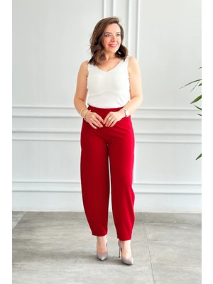 Beli Lastikli Şalvar Pantolon