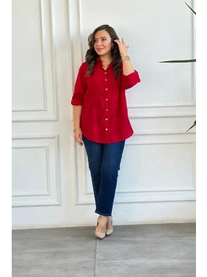 Cep ve Yanları Drop Taş Detaylı Mom Jean