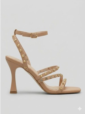 Butigo INT1223Y065 3fx Kadın Bej Topuklu Ayakkabı