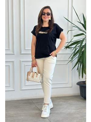 Duble Paça Beli Lastikli Pantolon