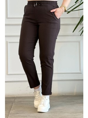 Duble Paça Beli Lastikli Pantolon