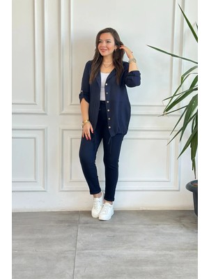 Beli Lastikli Duble Paça Pantolon