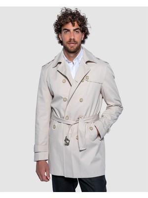 Echol Erkek Standart Fit Mevsimlik Trençkot