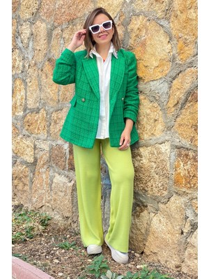 Çelik Örme Triko Pantolon