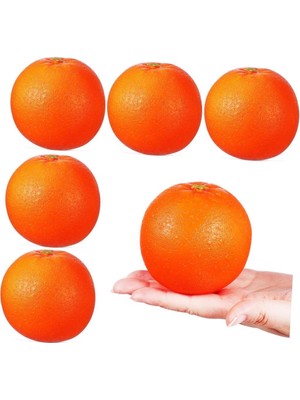Nettenevime Yapay Portakal Lüx 6lı Paket Yapay Meyve Gerçek Boyutlarda