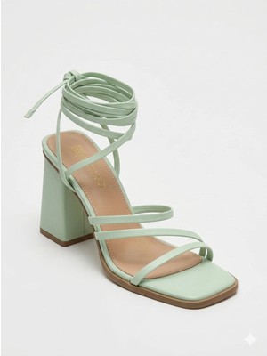 Butigo INT1223Y063 3fx Kadın Açık Yeşil Topuklu Ayakkabı