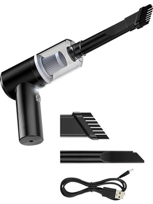 Marsilyan Mini Vakumlu Araç Süpürgesi El Süpürgesi Şarjlı Çok Fonksiyonlu Ev Aleti