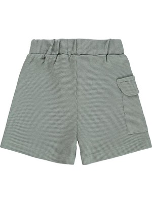 Civil Baby Kız Bebek Düz Cepli 12-18 Ay Şort Çağla Yeşili Basic Fit Rahat Kesim Özellikli