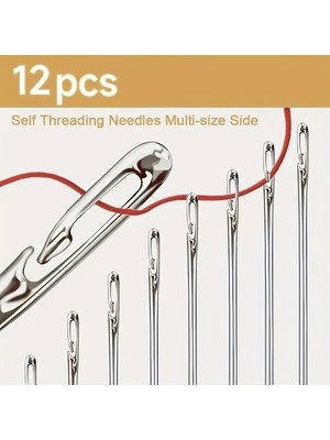 Marsilyan Kolay Iplik Geçirilen Iğne Seti 12 Adet
