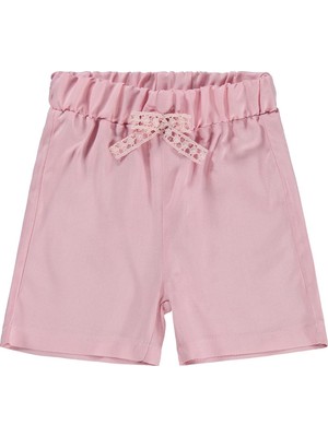 Civil Baby Bel Fiyonklu Düz 6-18 Ay Şort - Pembe 18-24 Ay