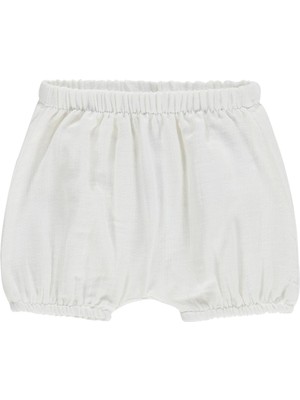 Civil Baby Müslin 3-12 Ay Şort - Ekru 12-18 Ay