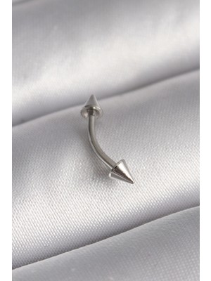 Marsilyan 316L Çelik Gümüş Renk Çivi Model Piercing