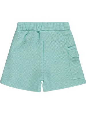 Civil Baby Kız Bebek Düz Cepli Mint Renkli Şort 6-9 Ay Basic Fit Özellikli
