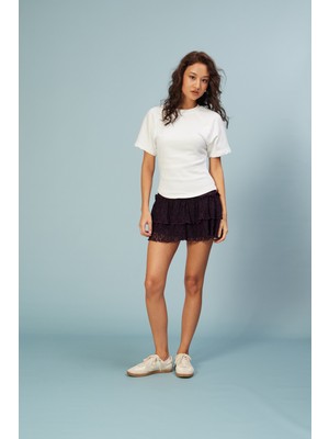 Nisan Triko Reglan Kol Pamuklu T-Shırt