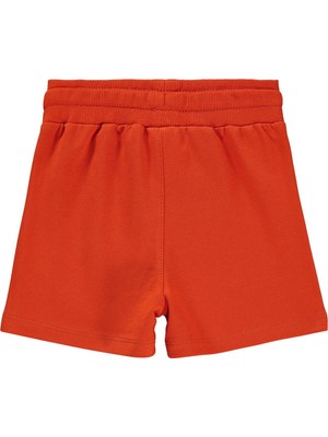 Civil Boys Yelken Nakışlı Basic 2-5 Yaş Şort - Kırmızı