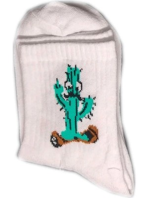 Marsilyan Kolej Kız Kaktüs Desenli Çorap