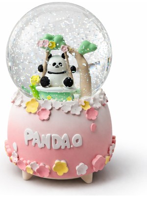 Duman Oyuncak Panda Love Işıklı Kar Küresi – Sevimli Hediyelik Snow Globe