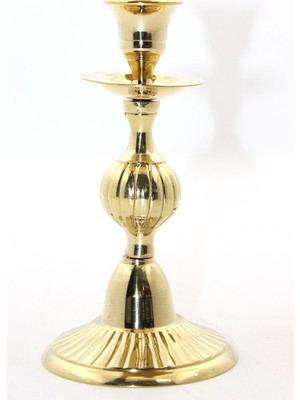 Marsilyan Tekli Pirinç Şamdan Model 3