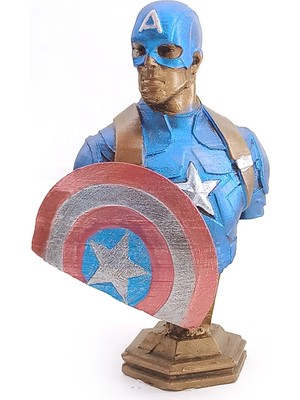 Marsilyan Captain America Büst Küçük Boy