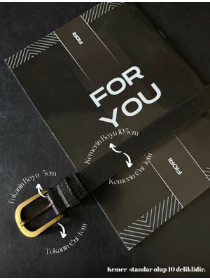 Fiori Antik Tokalı Basic Kadın Pantolon Kemeri, Ceket Kemeri, Elbise Kemeri, Gömlek Kemeri