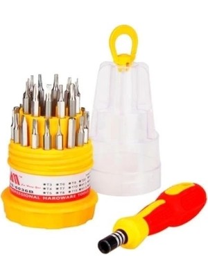 Marsilyan Orta 31 Parça Hassas Tornavida Bits Uç Seti Yumurta Tornavida