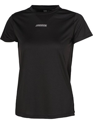 Hummel % 100 Pamuklu Regular Fit Logolu Yuvarlak Yaka T Shirt Bayan T Shirt 912325
