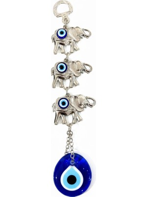 Marsilyan Nazar Boncuğu 3'lü Fil Askılık