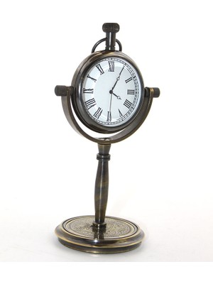 Tekinhediyelik Masa Üstü Pirinç Saat 16137