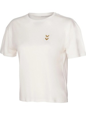 Hummel Regular Fit Logolu Bisiklet Yaka T Shirt Bayan T Shirt 912340