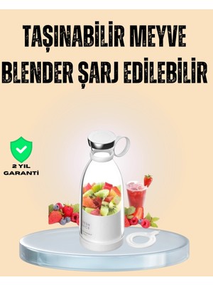Marsilyan 1200MAH Şarjlı, Hafif ve Pratik Taşınabilir Blender