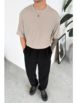 HAFKA Taş Fitilli Basic Relaxed Tişört