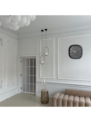 Çetiner Group Siyah 31 cm Dekoratif Duvar Saati