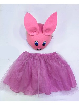 MiraLive Çocuk Gösteri Kostümü Pembe Tavşan