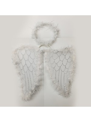 MiraLive Melek Kanadı ve Tacı Beyaz Renk