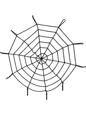 MiraLive Halloween Cadılar Bayramı Örümcek Ağ Dekor Siyah