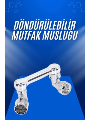 MiraLive Döndürülebilir Musluk Mutfak Banyo Musluk Ucu Başlığı 4 Filtreli