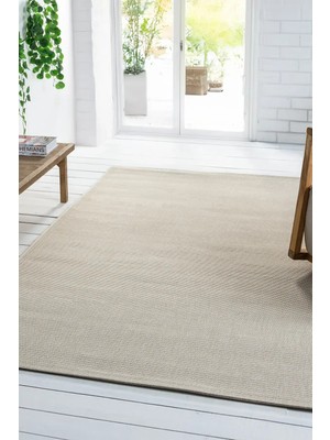 Seyran Halı Bombay Hasır Görünüm Halı 663 Krem