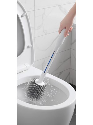 MiraLive Deterjan Hazneli Ergonomik Silikon Tuvalet Fırçası
