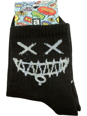 Zero Land Techmrt Canar Kolej Çorap 8*28 - Siyah